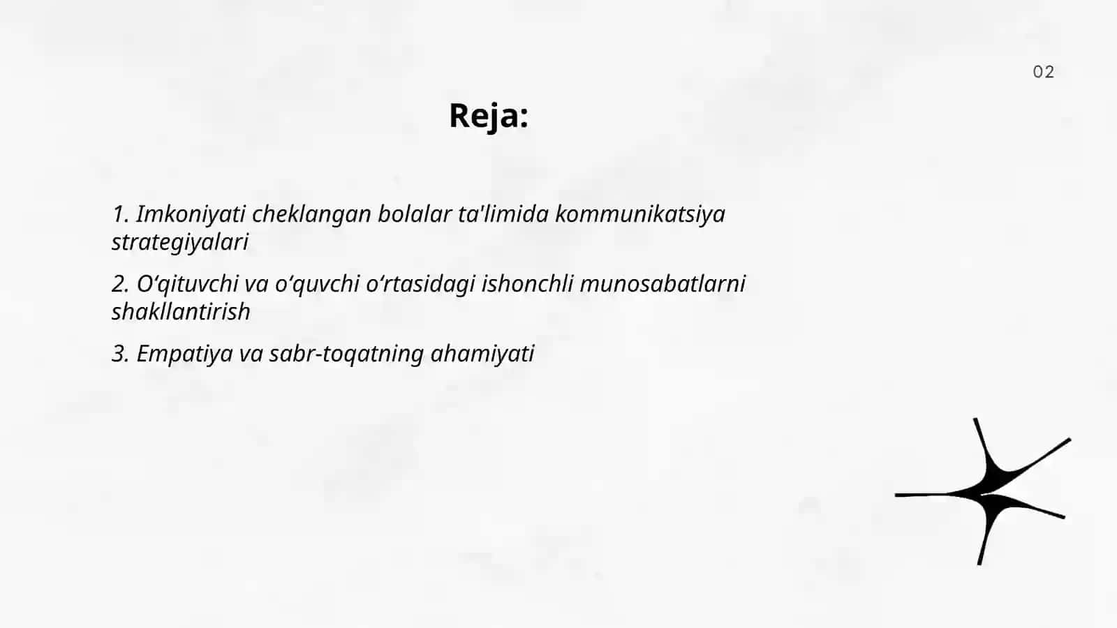 Imkoniyati cheklangan bolalar ta'limida kommunikatsiya strategiyalari 2