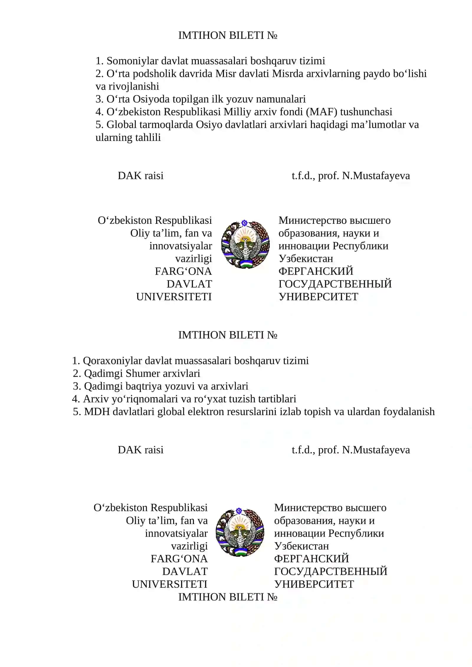 Xalqaro Arxivlar Kengashi faoliyatida elektron arxivlar masalasi 2