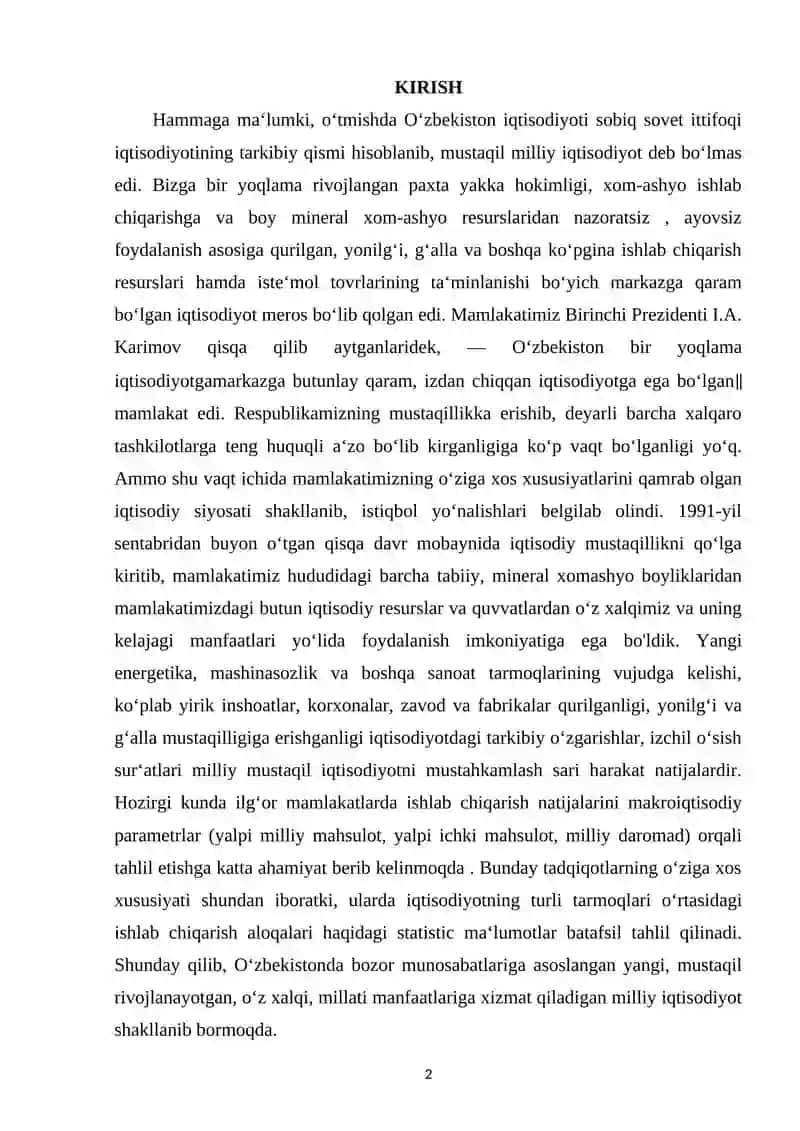 IQTISODIY O'SISH VA UNING TURLARI (INTENSIV EKSTENSIV) 2