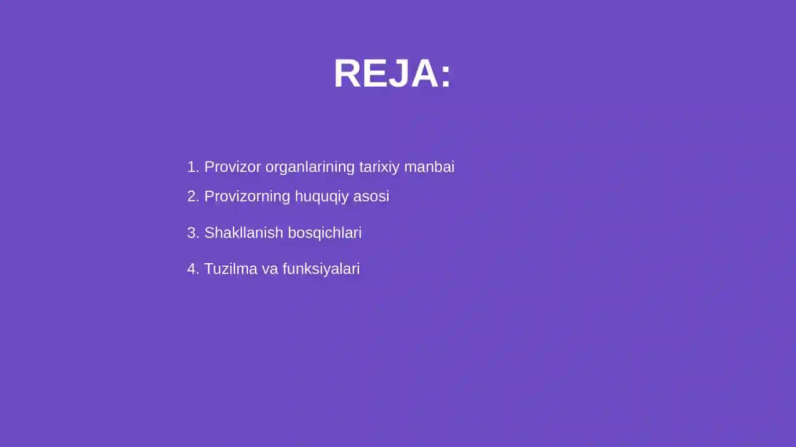 Provizor orginlarni shakllanishi 2