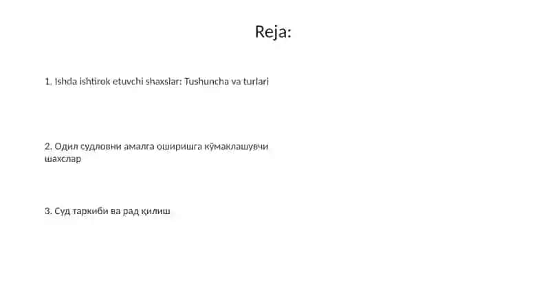 Fuqorolik sud ishlarini yuritish ishtirokchilari 2