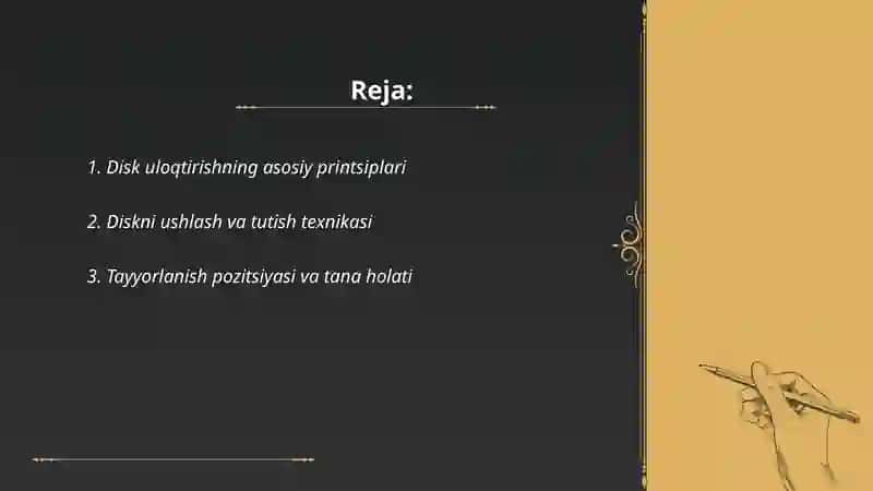 Disk uloqtirish texnikasi va oʻrgatish bosqichlari 2