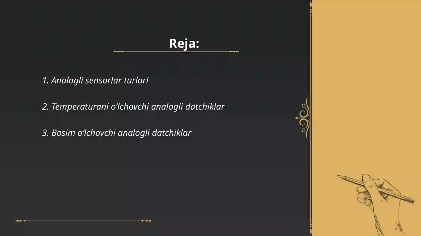 Analogli datchiklar 2