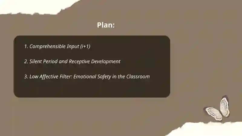 Comprehensible Input (i+1) 2
