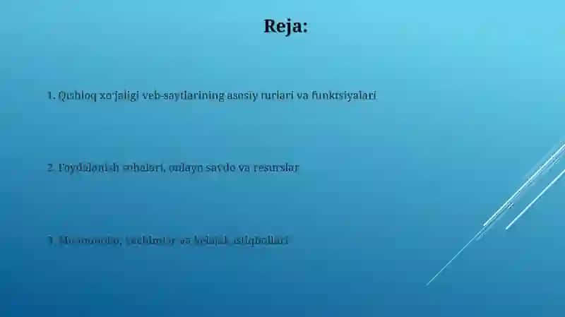 Qishloq xoʻjaligi veb-saytlari 2