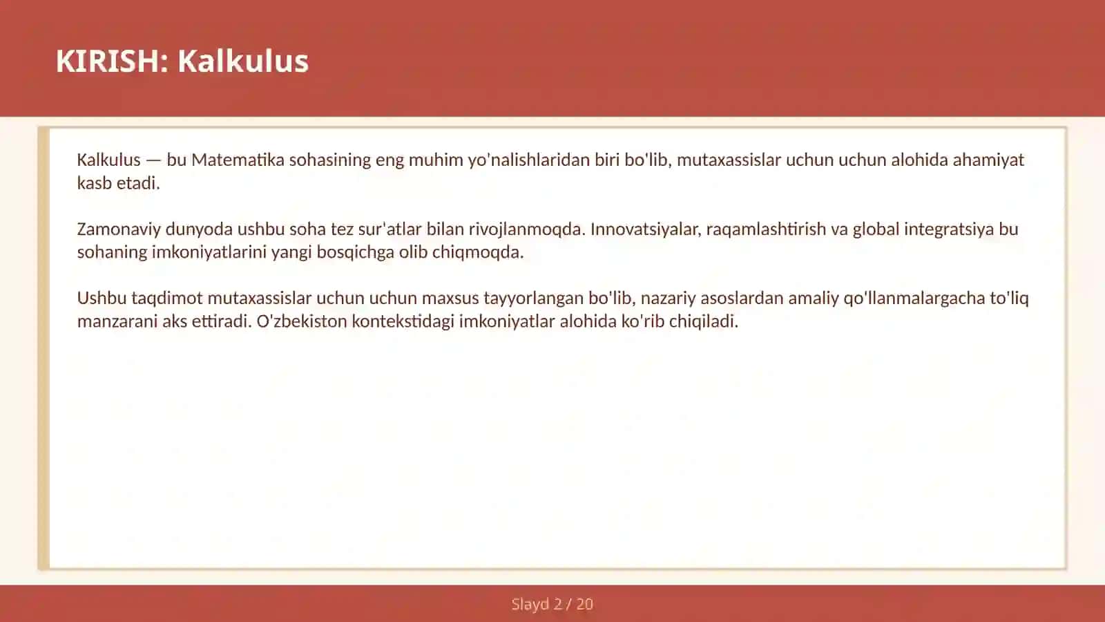 Kalkulus 2
