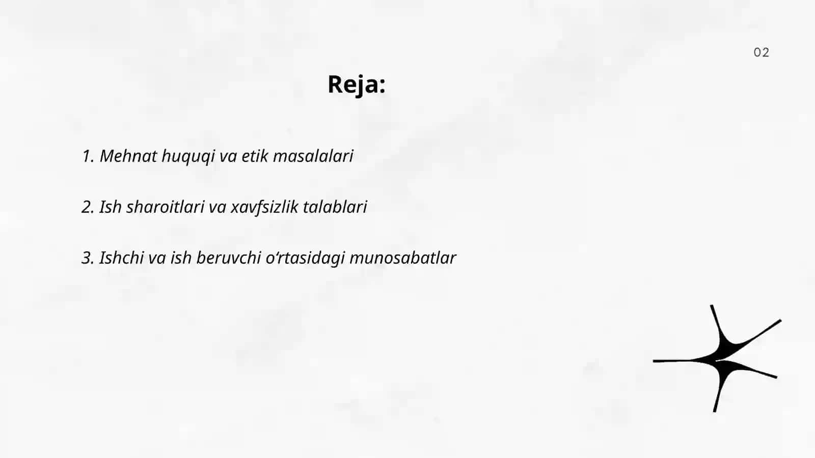 Mehnat huquqining predmeti va bioetikaning asosiy vazifalari 2