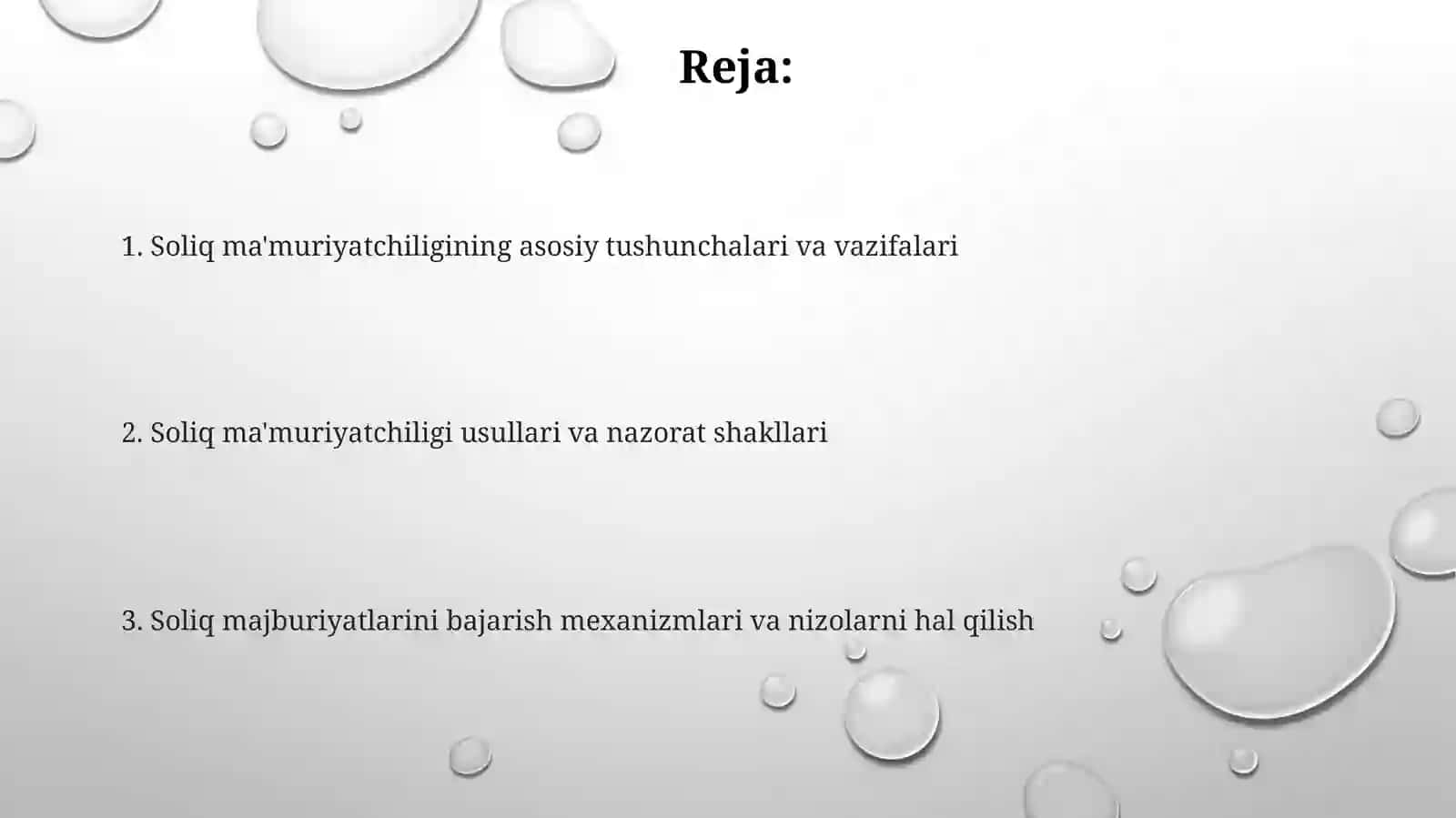 Soliq mamurchiligi tushunchasi va mexanizmlari 2