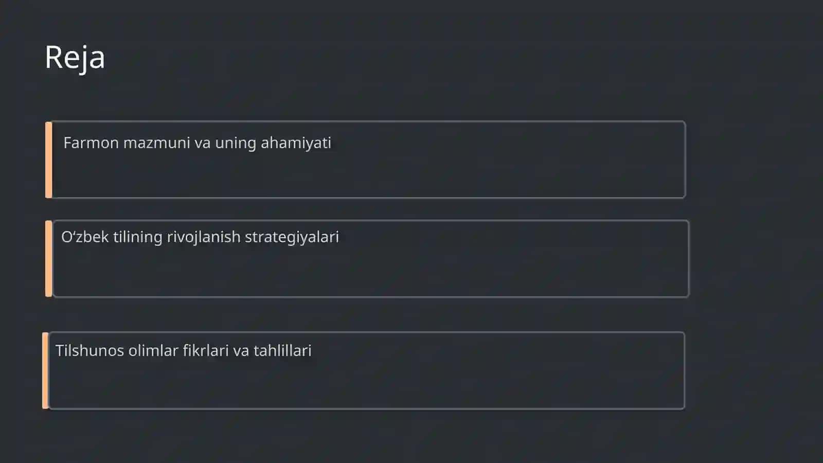 O'zbek tilining rivojlanishi 2