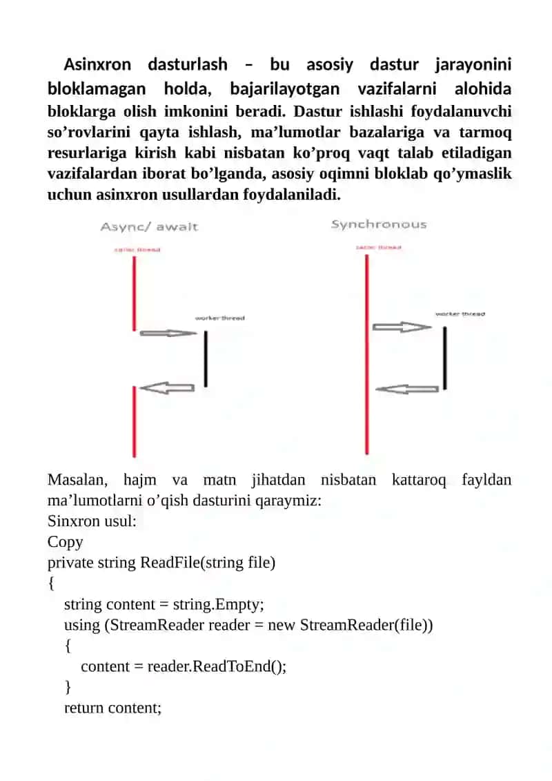 Asinxron dasturlash 2