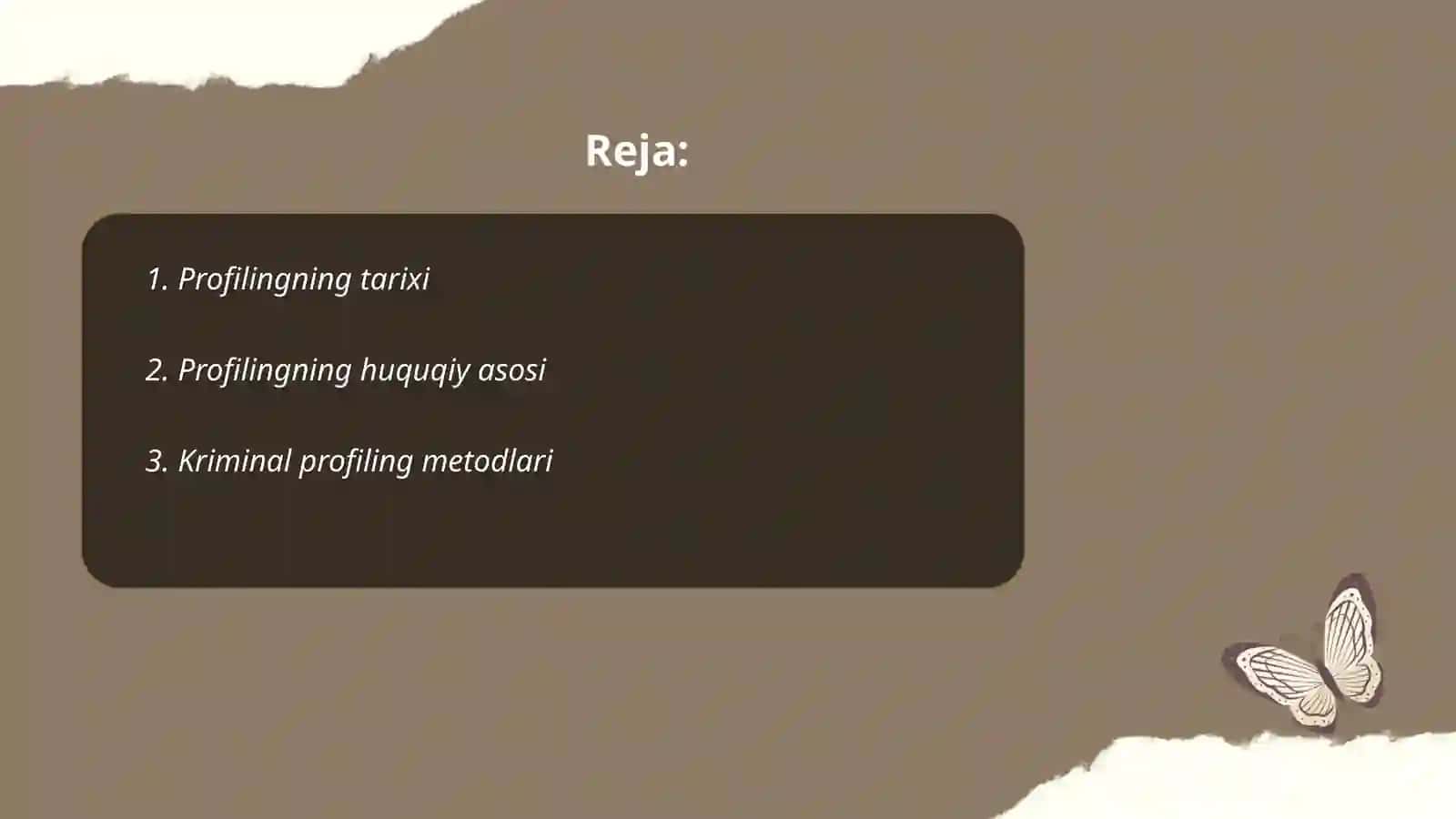 Profilingning tarixi 2