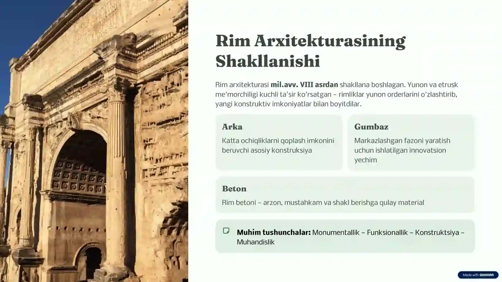 Qadimgi Rim Arxitekturasi Tarixi va Nazariyasi | PPT.pptx 2