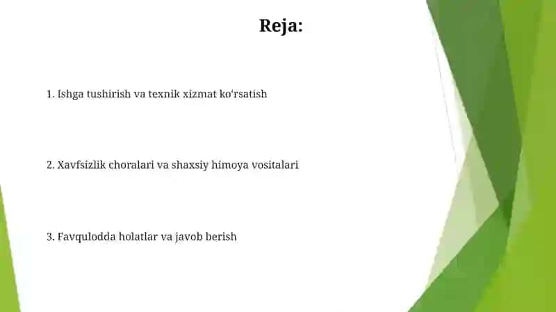 Stomatologik uskunalardan foydalanishda xavfsizlik Qoidalari 2