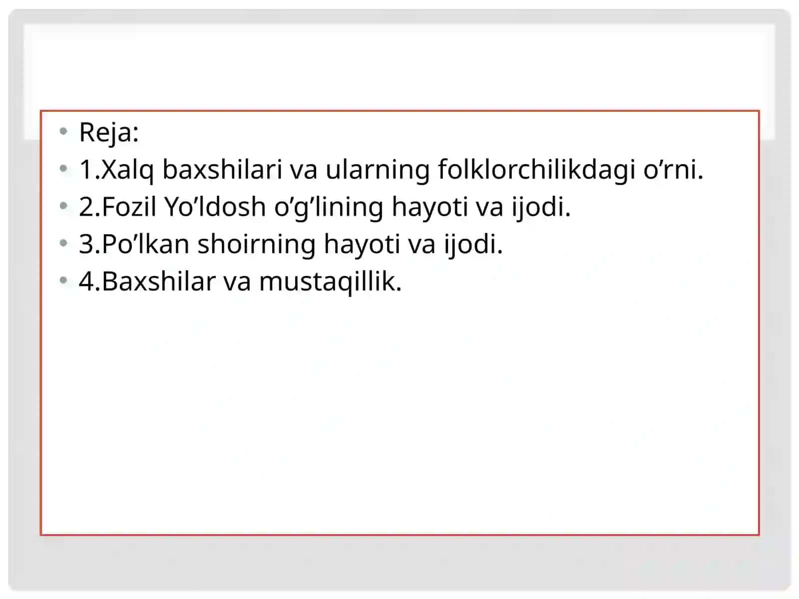FOZIL YO’LDOSHo’g’livaPO’LKANshoirijodi 2