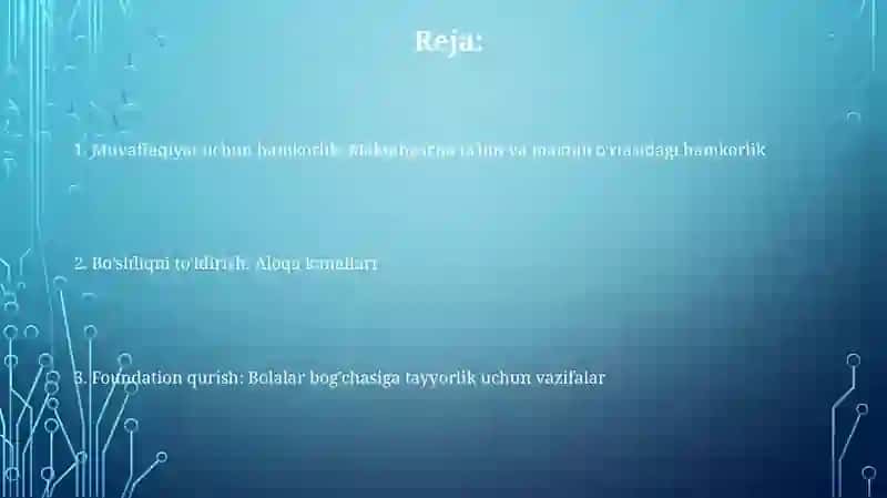 Bolalar bog'chasidagi bolalarni maktabga tayyorlash 2