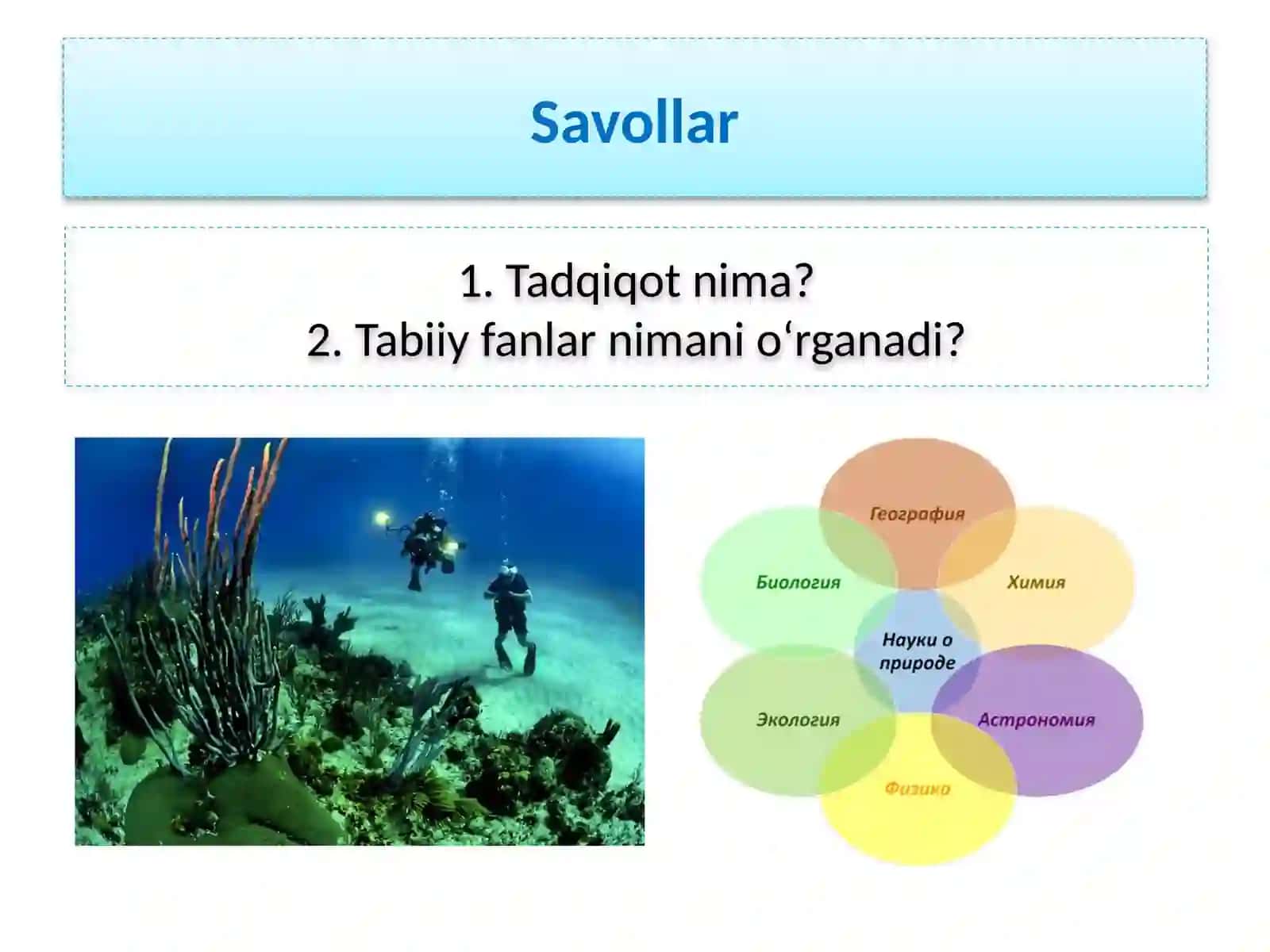 MAVZU.TABIIY FANLARNINGTADQIQOT OBYEKTI 2