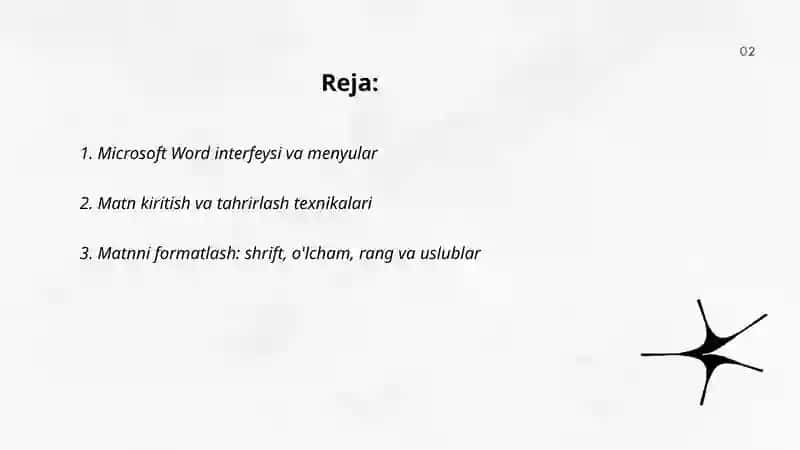 Microsoft Word dasturi 2