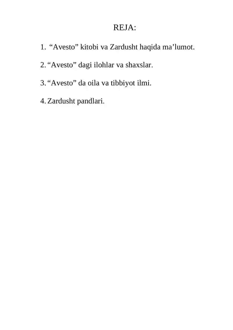 Avesto Zardoshtiylik dini haqida 2