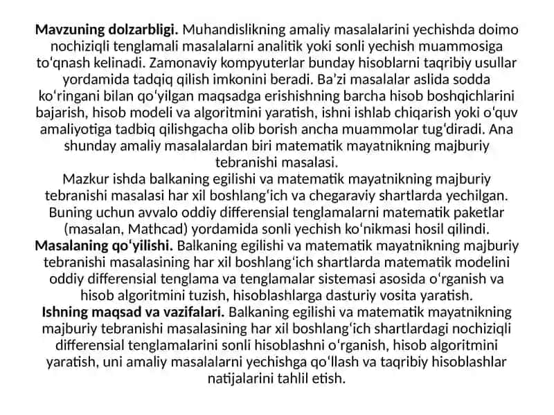 sohadagitexniktizimni Ifodalovchimuhandismasalariniyechish 2