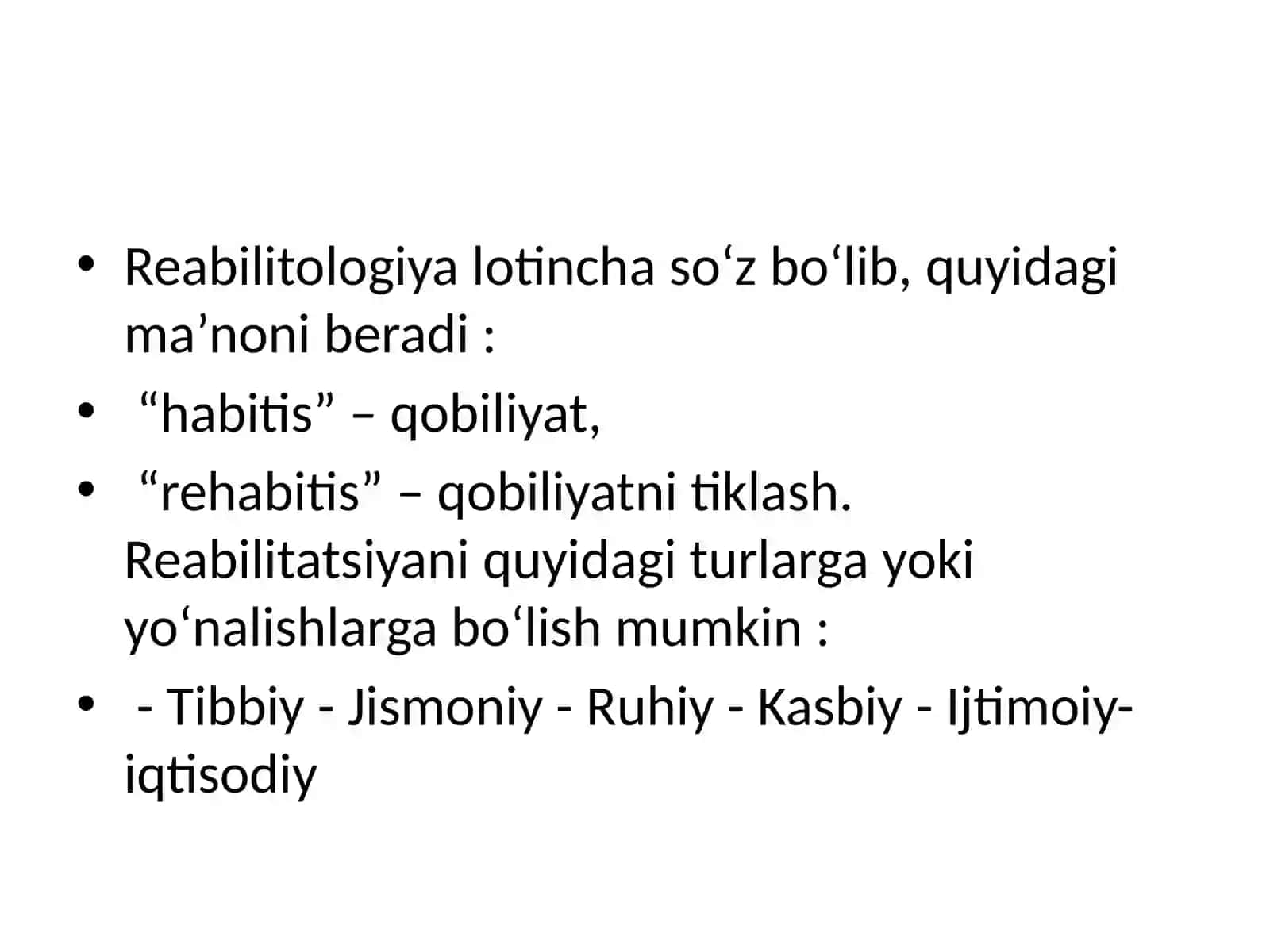 PSIXOSOTSIAL REABILITATSIYA TAMOYILLARI VA ASOSLARI 2