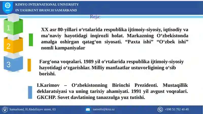 O'ZBEKISTONNING ENG YANGI TARIXI 2