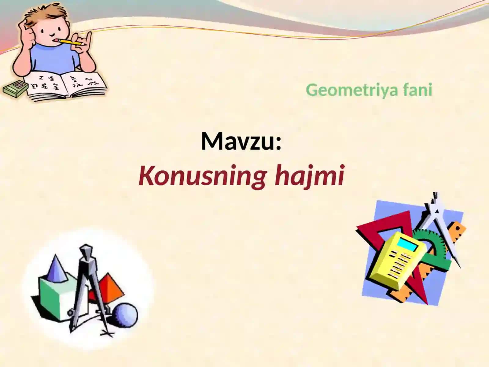 KONUSNING HAJMI 2