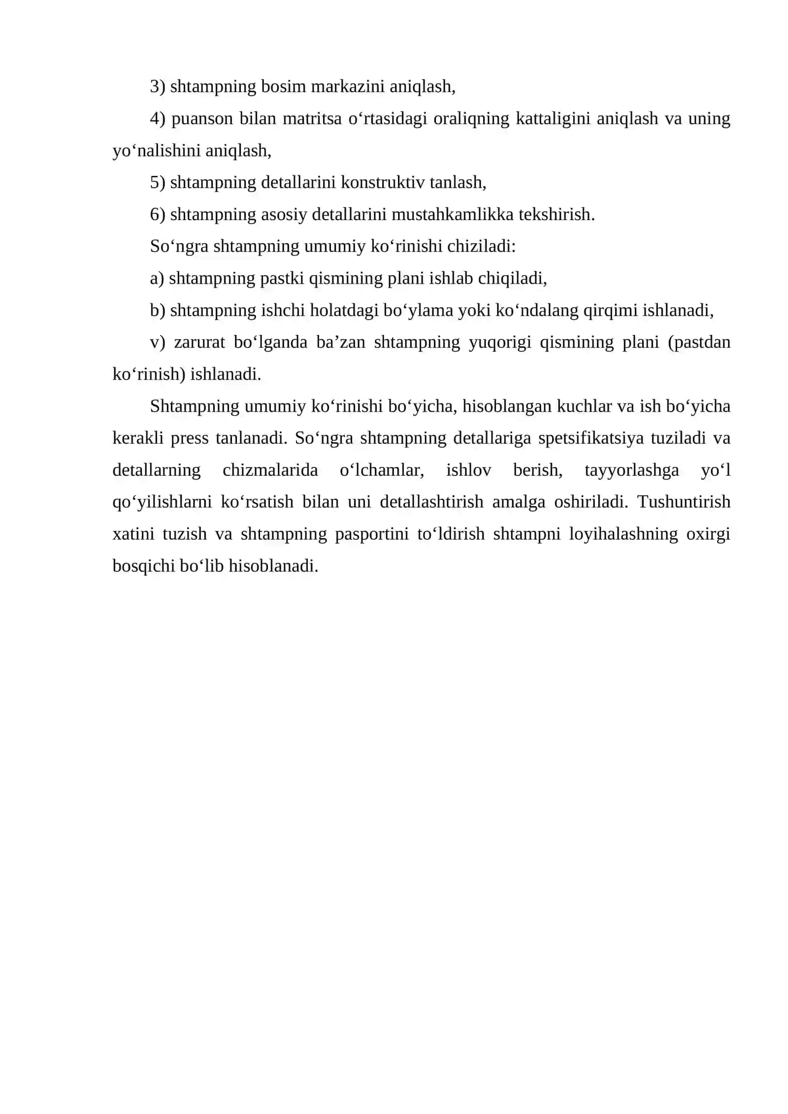Shtamplarini loyihalashsh 2