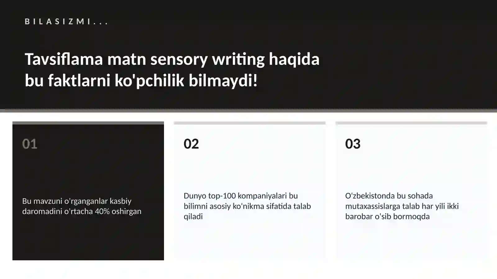 Tavsiflama matn sensory writing 2