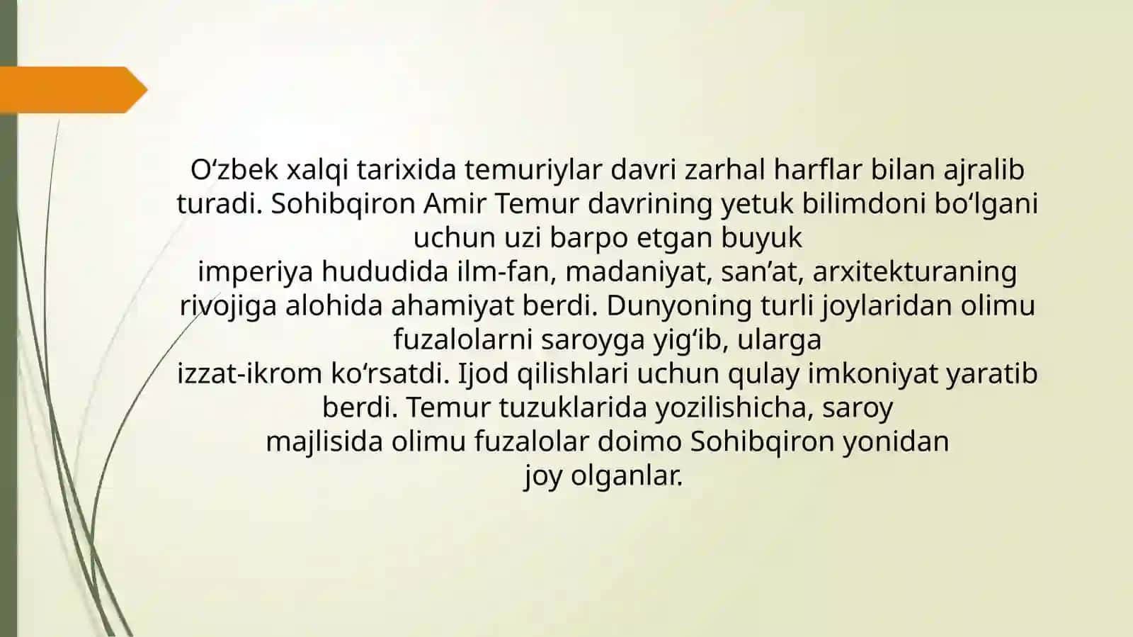 Temuriylar davrida o‘zbek tilshunosligi 2