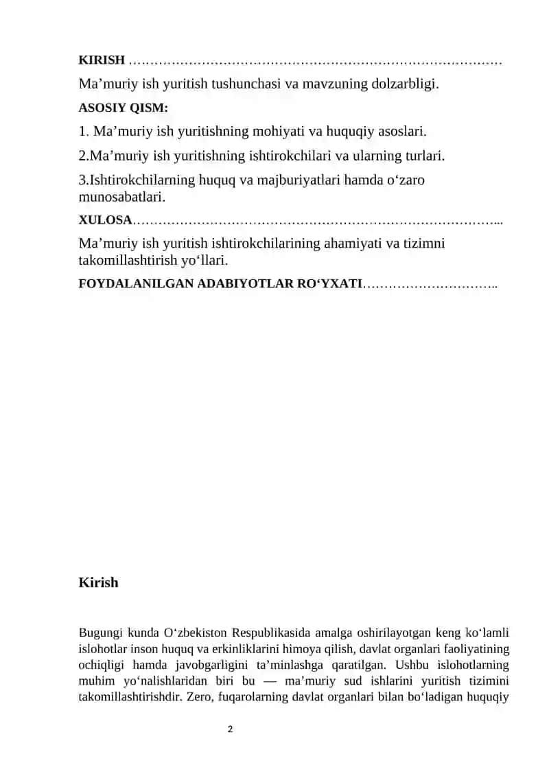 Ma`muriy ish yuritishning ishtirokchilari 2