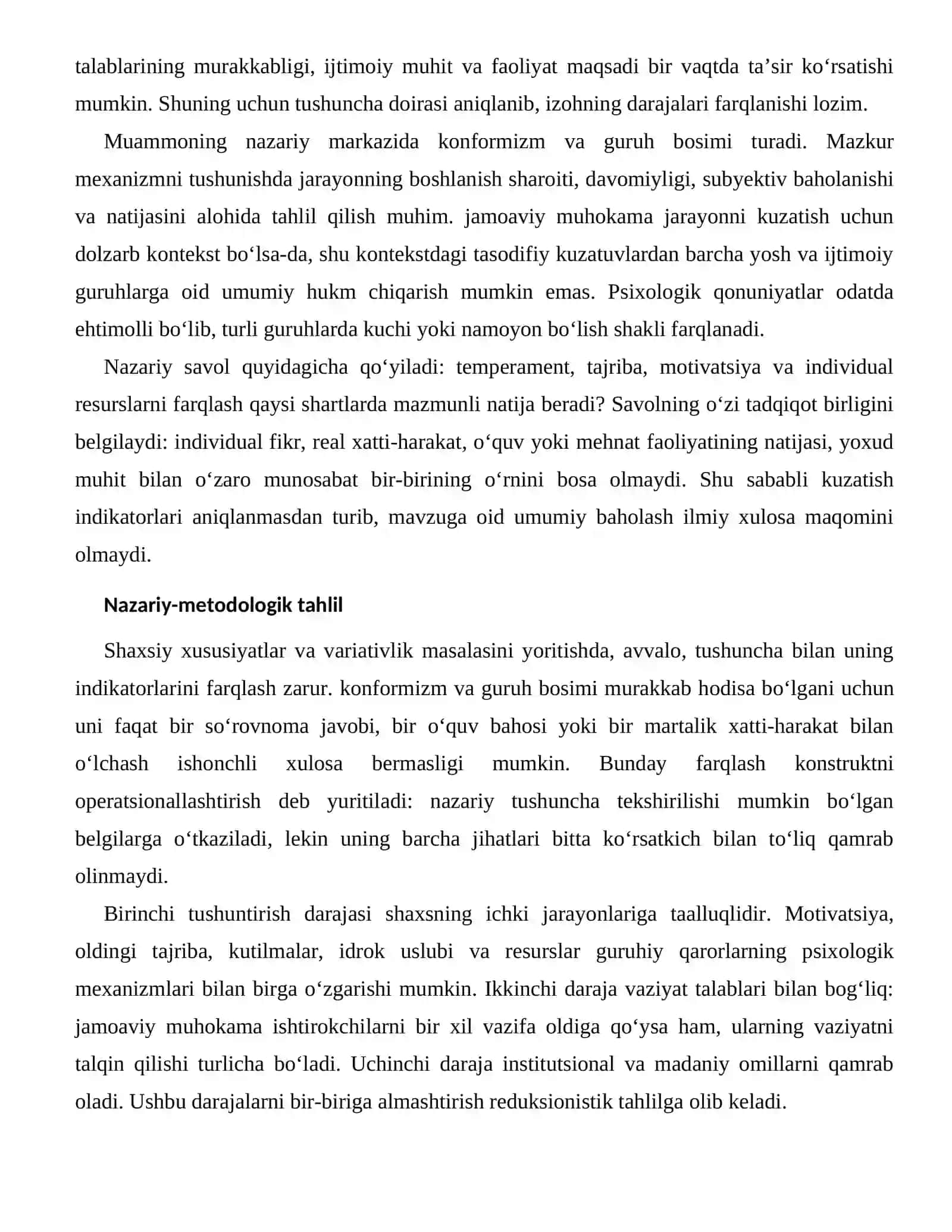 GURUHIY QARORLARNING PSIXOLOGIK MEXANIZMLARI — INDIVIDUAL FARQLARI 2