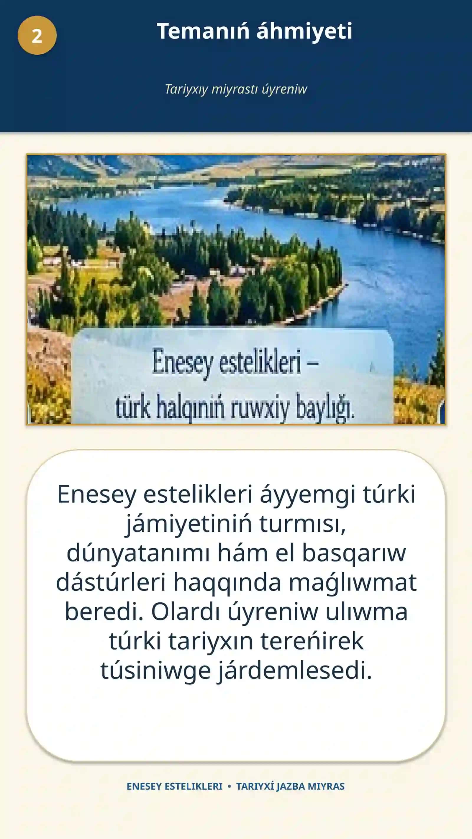 ENESEY ESTELIKLERI • TARIYXÍ JAZBA MIYRAS 2