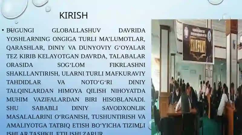 Diniy savodxonlikning talabalar orasidagi o‘rni 2
