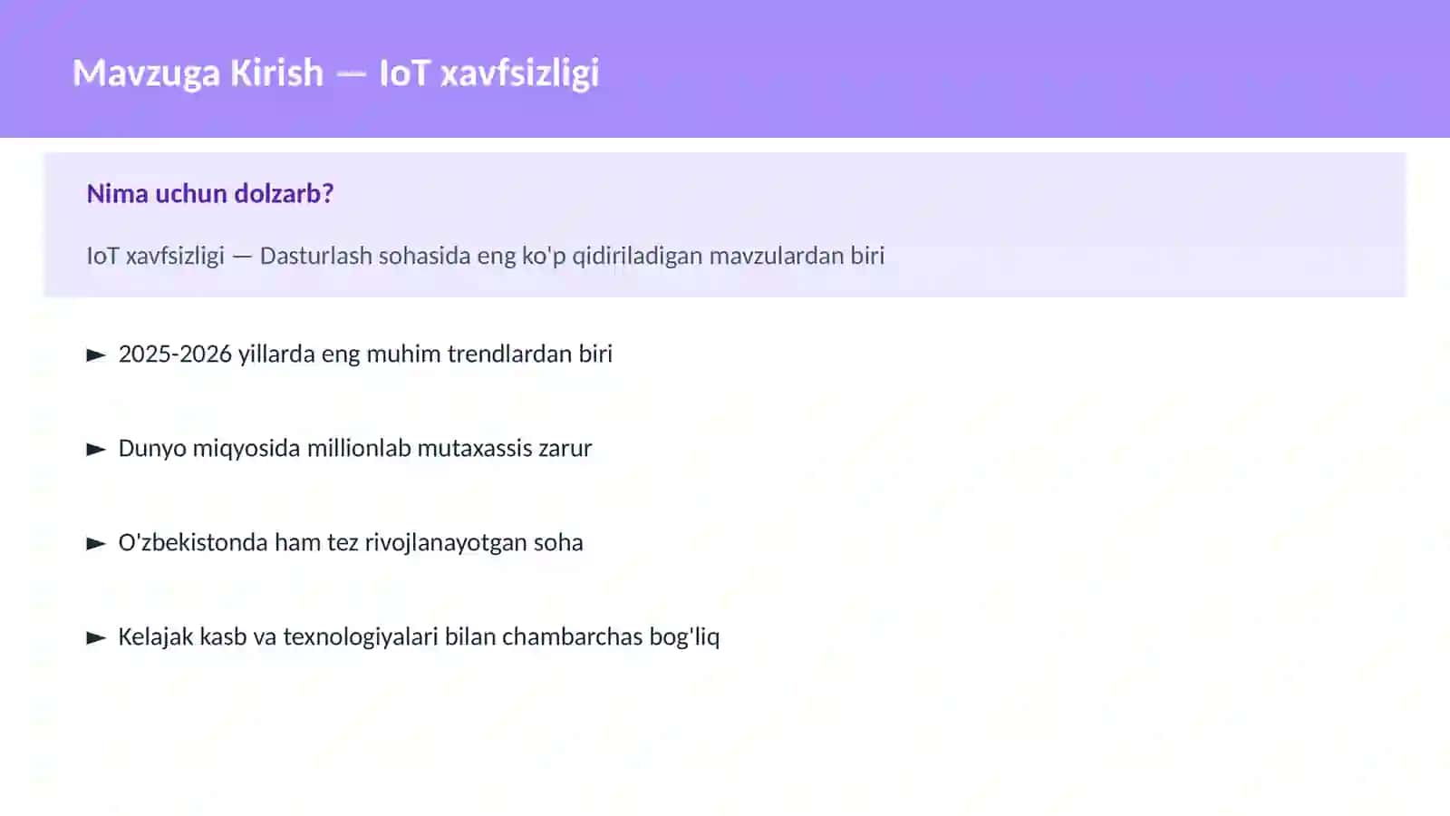 IoT xavfsizligi 2