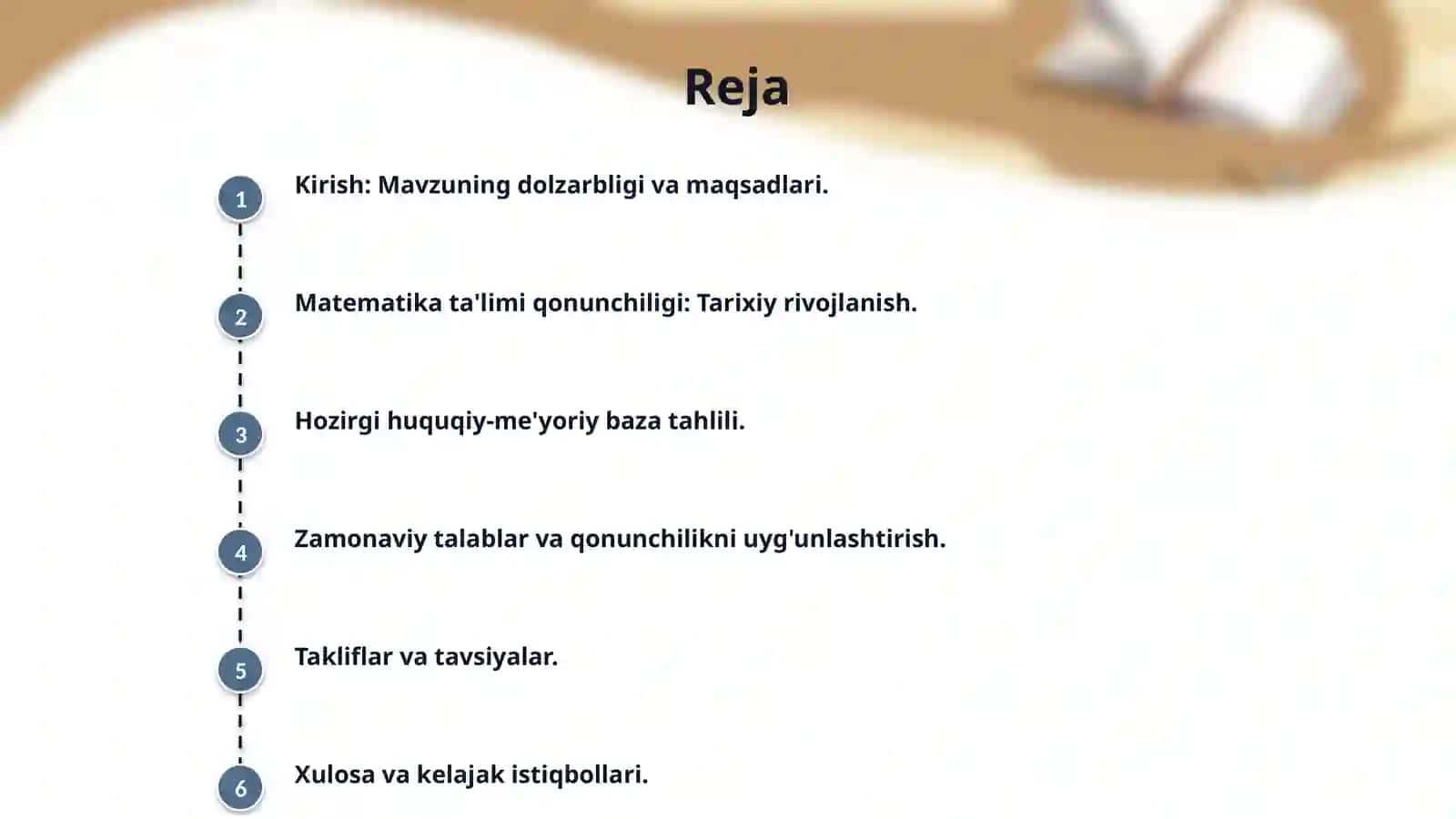 O‘zbekiston Respublikasida matematika ta’limini rivojlantirishning  huquqiy – meyoriy asosi tahlili 2