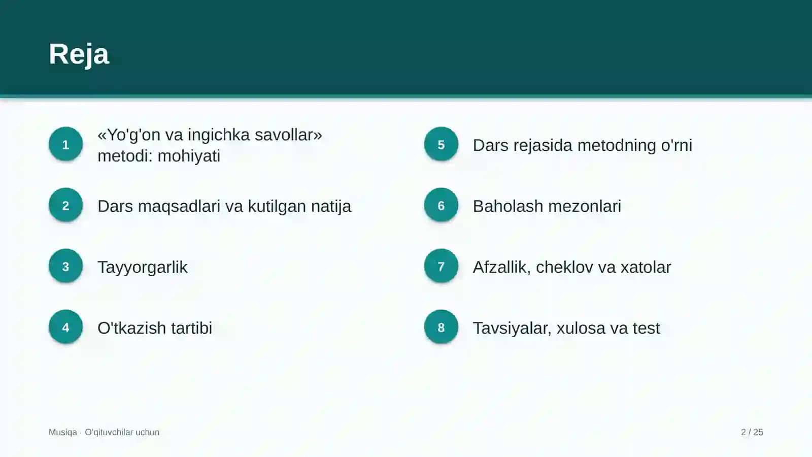 musiqa darslarida yo'g'on va ingichka savollar metodidan foydalanish 9733 2