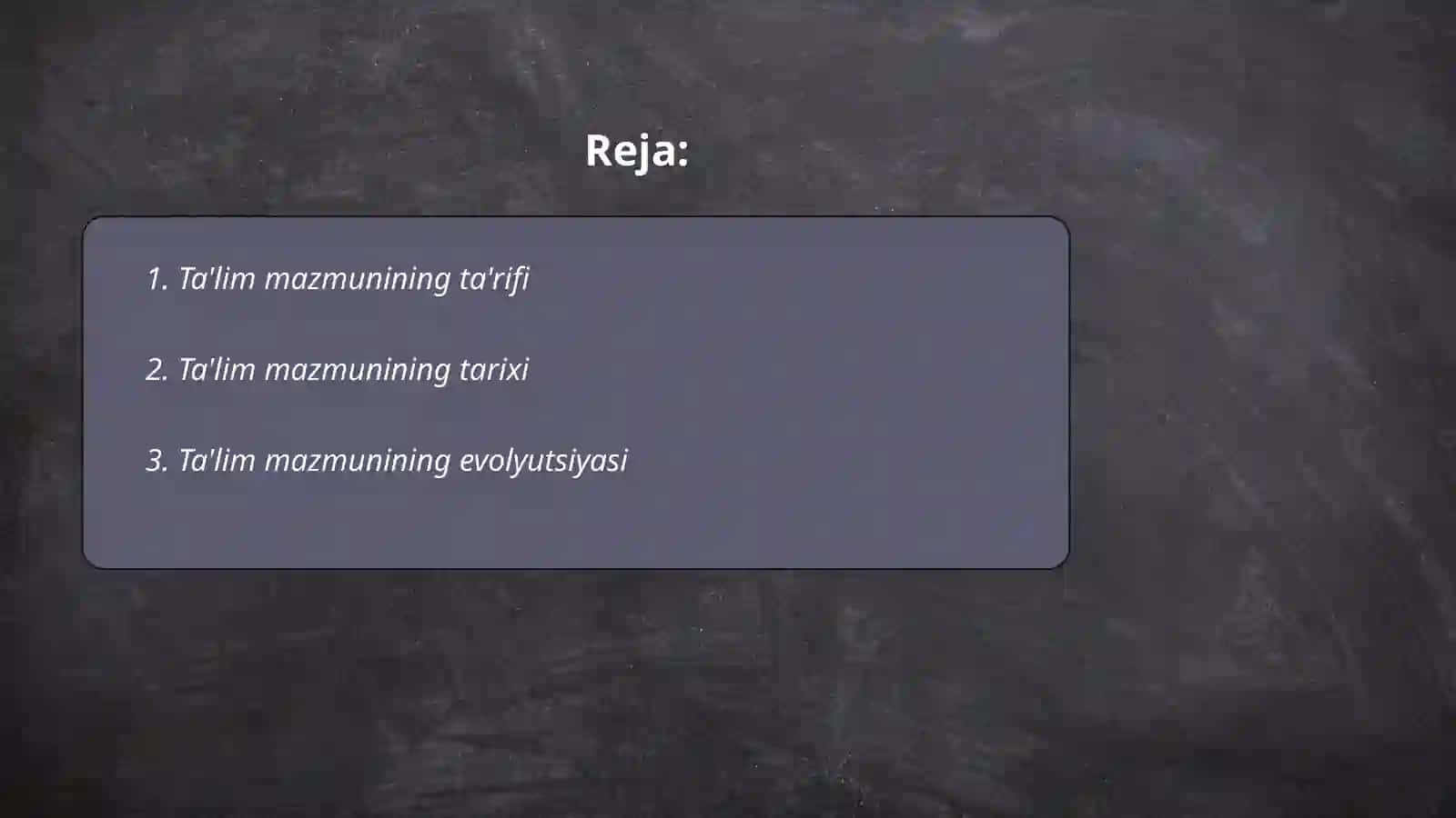 Ta'lim mazmunining belgilanishi va uning tarixiy xarakterini tahlil qilish 2