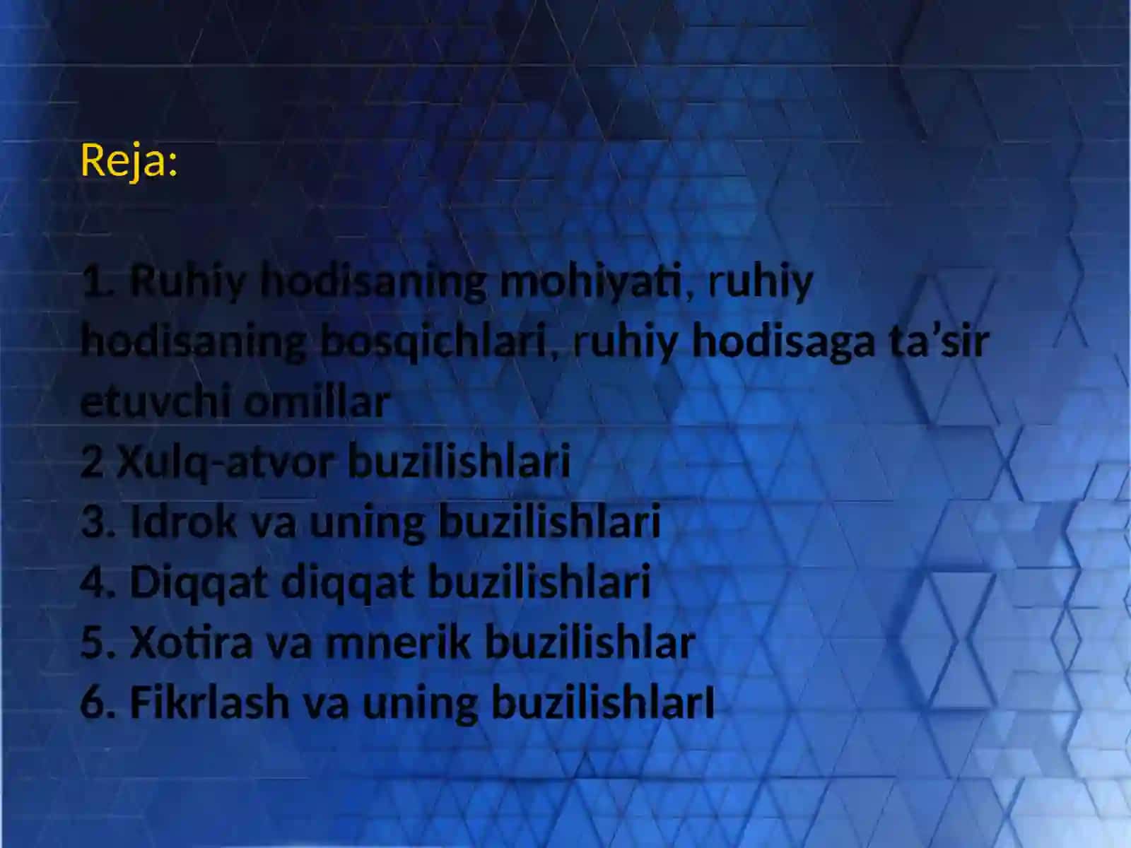 RUHIY HODISALARNING ASOSIY BOSQICHLARI VA ULARNI BELGILOVCHI OMILLAR 2