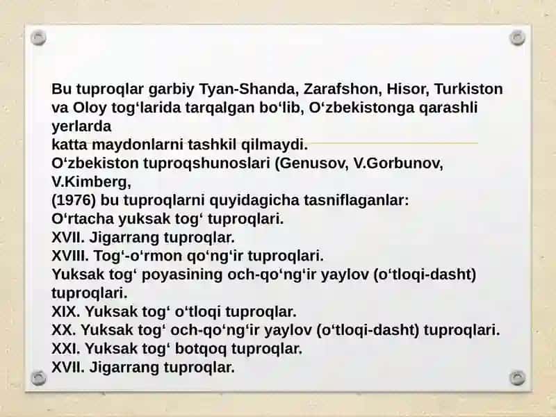 Baland tog' o'rmon tuproqlar 2