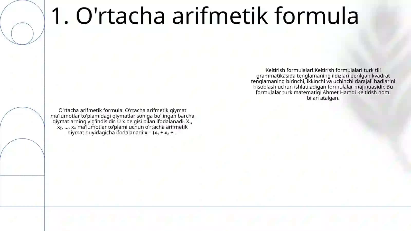 Keltirish Formulalari 2