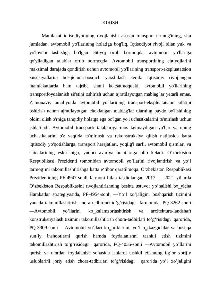 Rekonstruksiya qilinadigan yo‘llarda yo‘l poyining yon bag‘ri turg‘unligini oshirish usullari 2