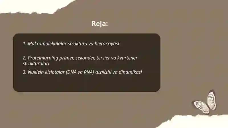 Makromolekulalar biofizikasi 2