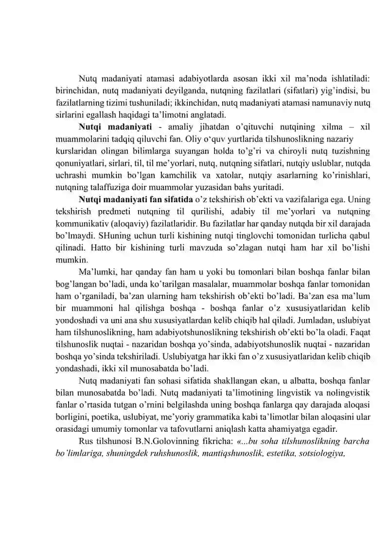 Nutq madaniyati kursi 2