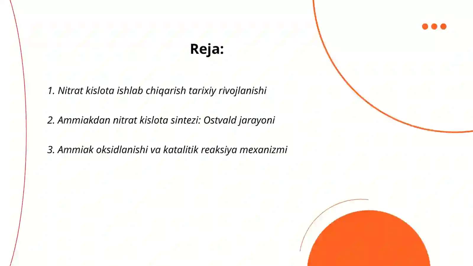 Nitrat kislota ishlab chiqarish 2
