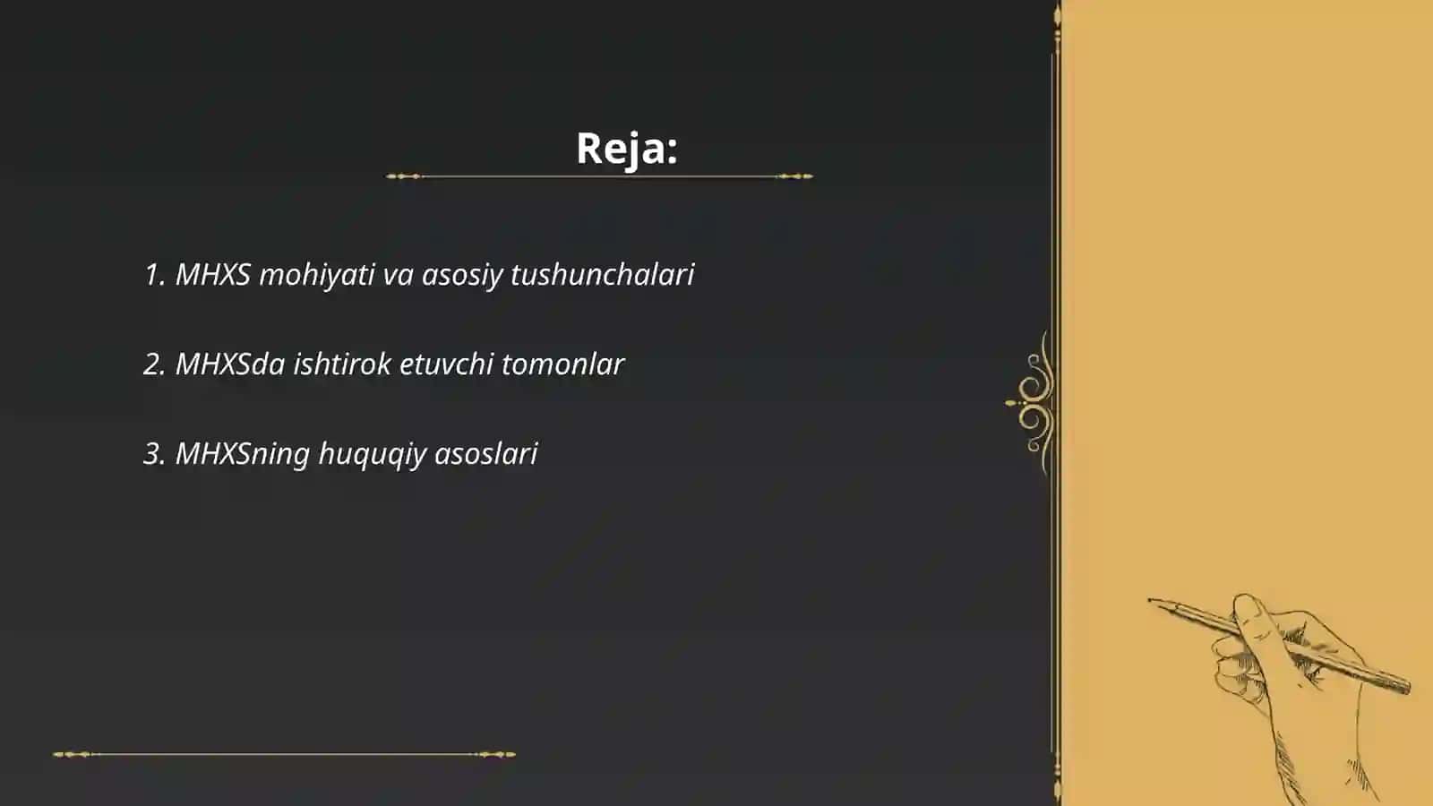 MHXS moliyaviy hisobotning xalqaro standartlari 2