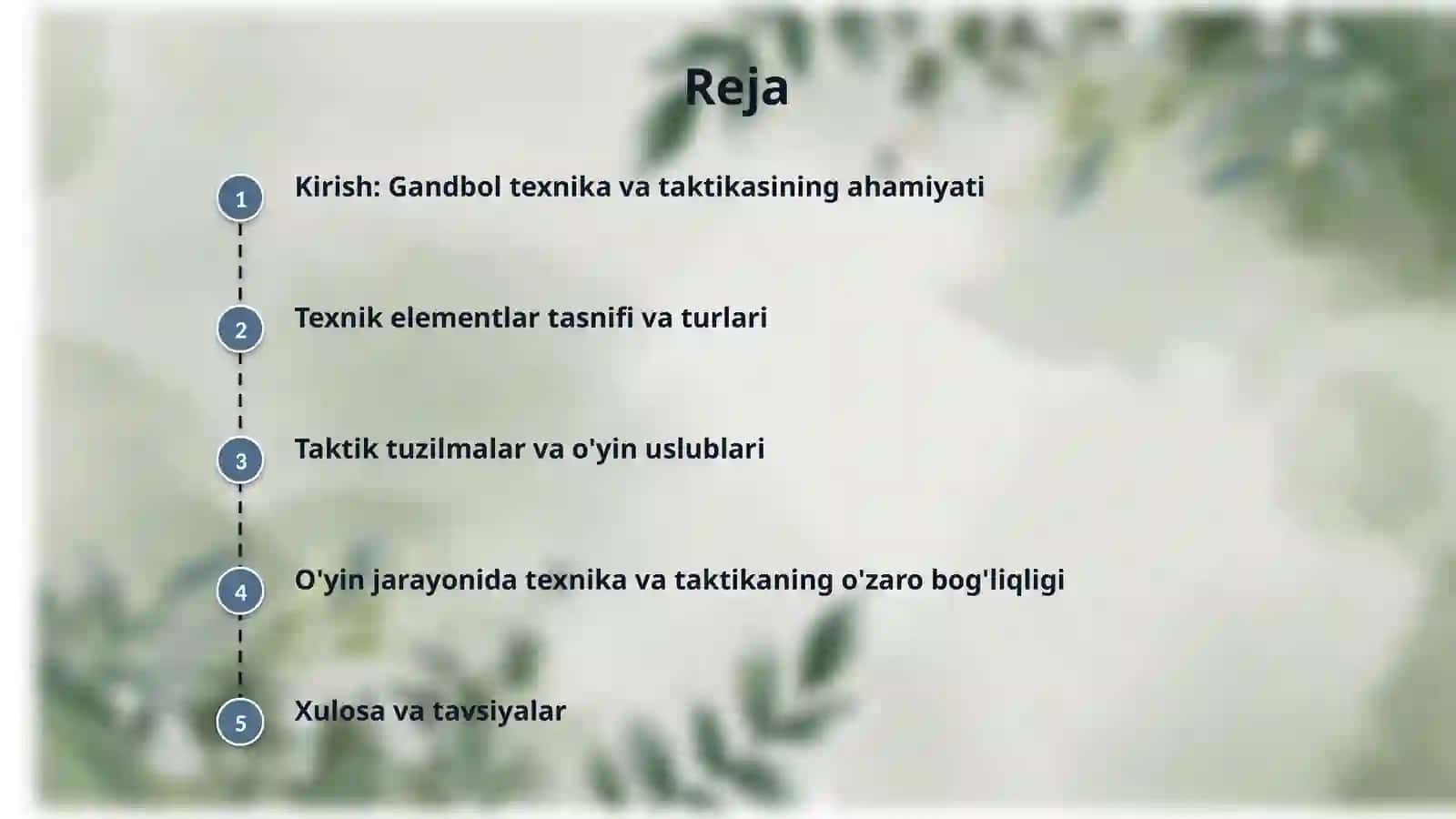 Gandbol o‘yin texnikasi va taktikasi tasnifi 2