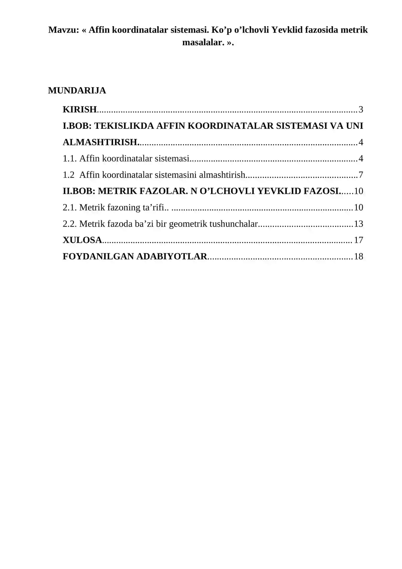 ANALITIK GEOMETRIYA 2