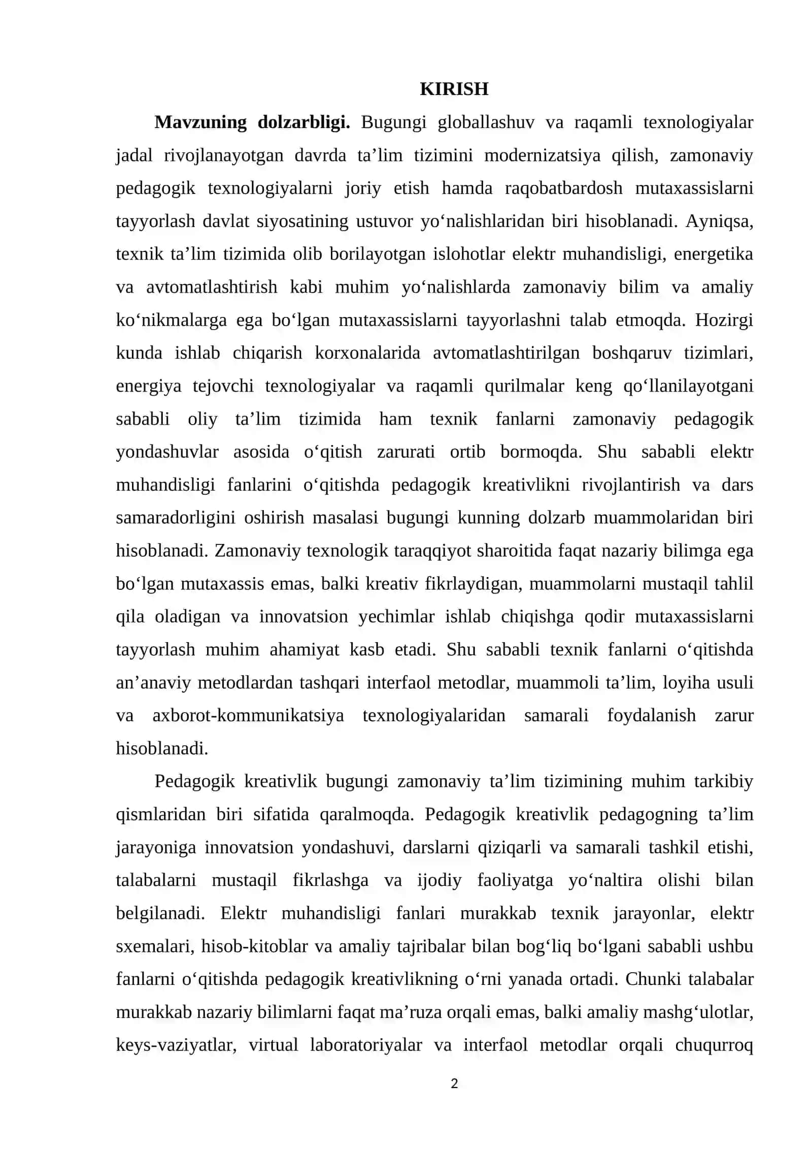 Pedagogik kreativlikni rivojlantirish omillari 2