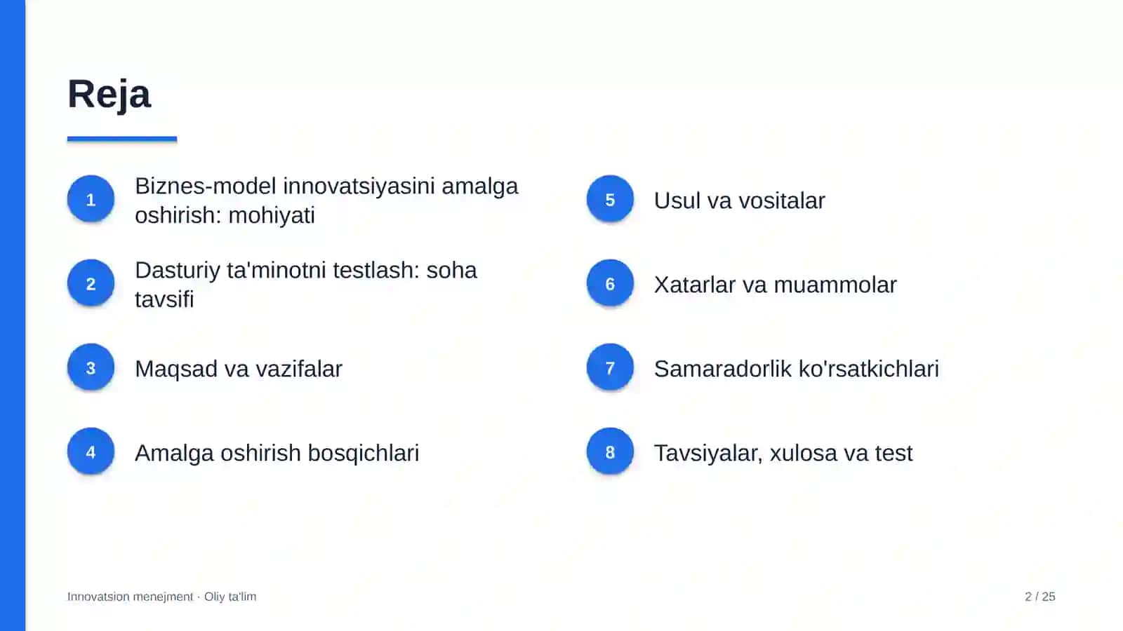 dasturiy ta'minotni testlash sohasida biznes model innovatsiyasini amalga oshirish 6889 2