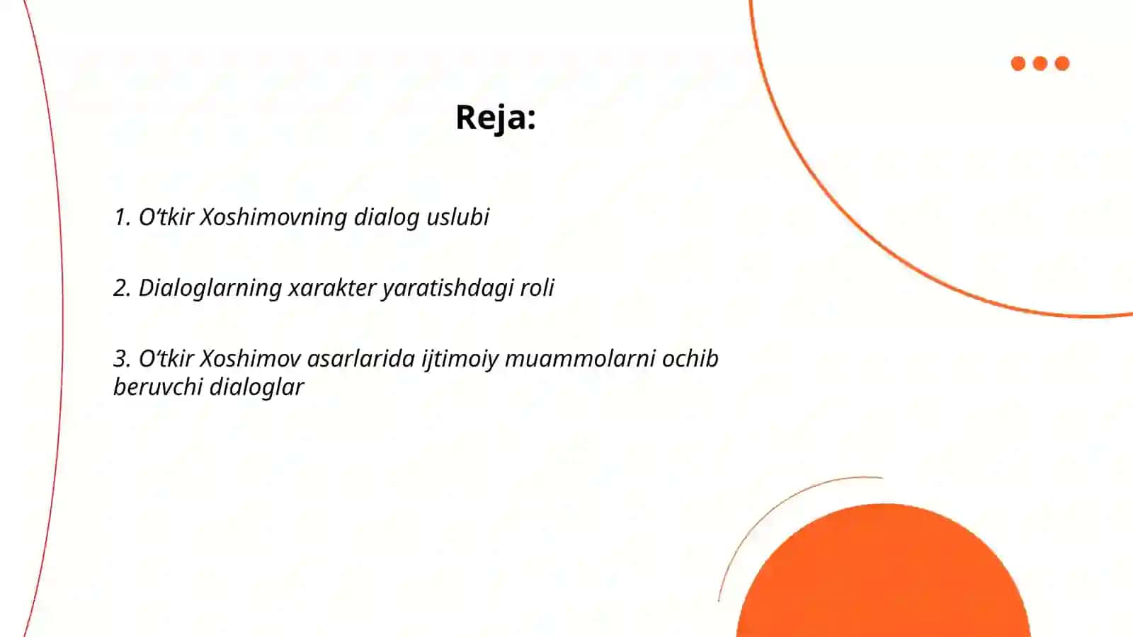 O‘tkir Xoshimov Ijodida Dialoglarning qo‘llanilishi 2